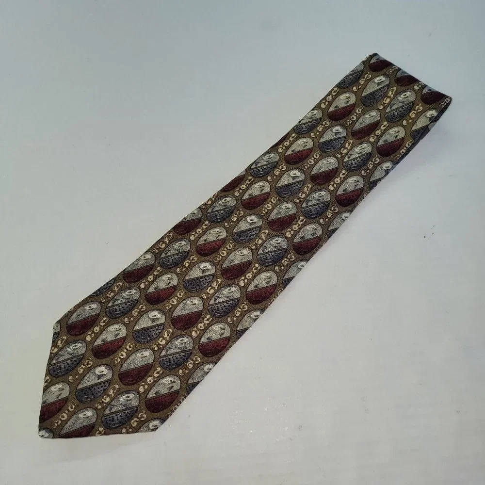Bellagio Necktie Mens Tie Handmade/Union‎ Made in USA Silk Office Business